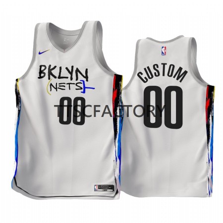 Dres Brooklyn Nets Prilagođeni Nike 2022-23 City Edition Bijela Swingman - Muške